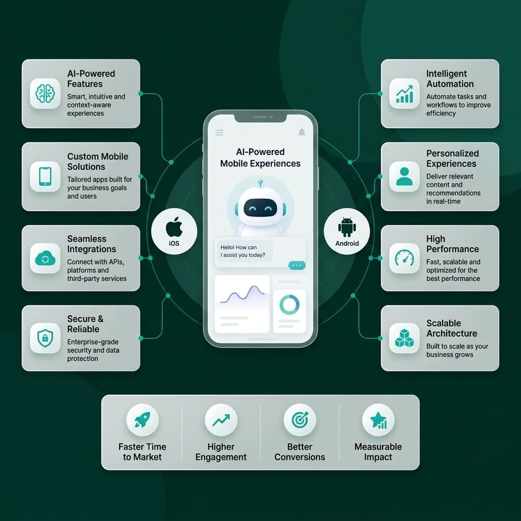 AI Mobile App Development (iOS & Android) overview