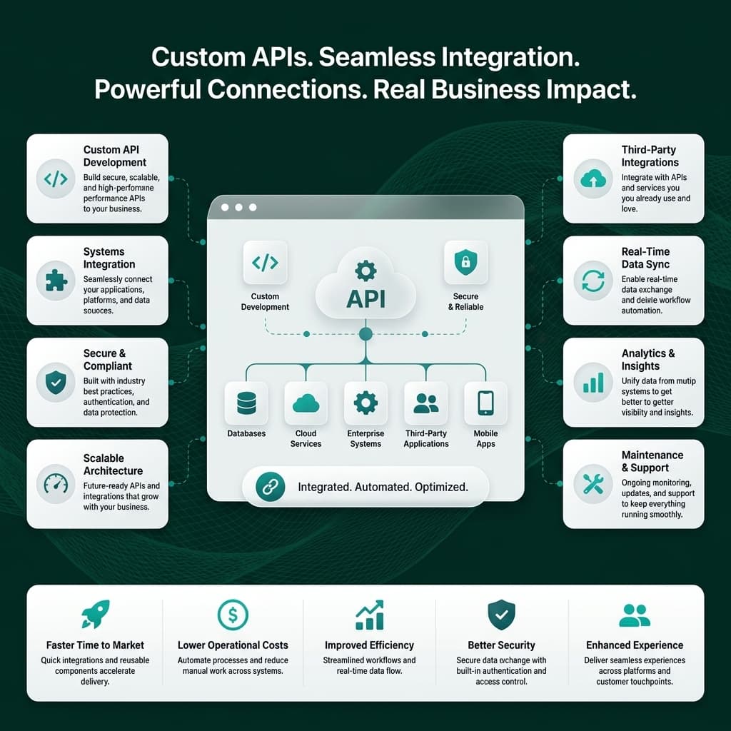 Custom API Development & Systems Integration overview